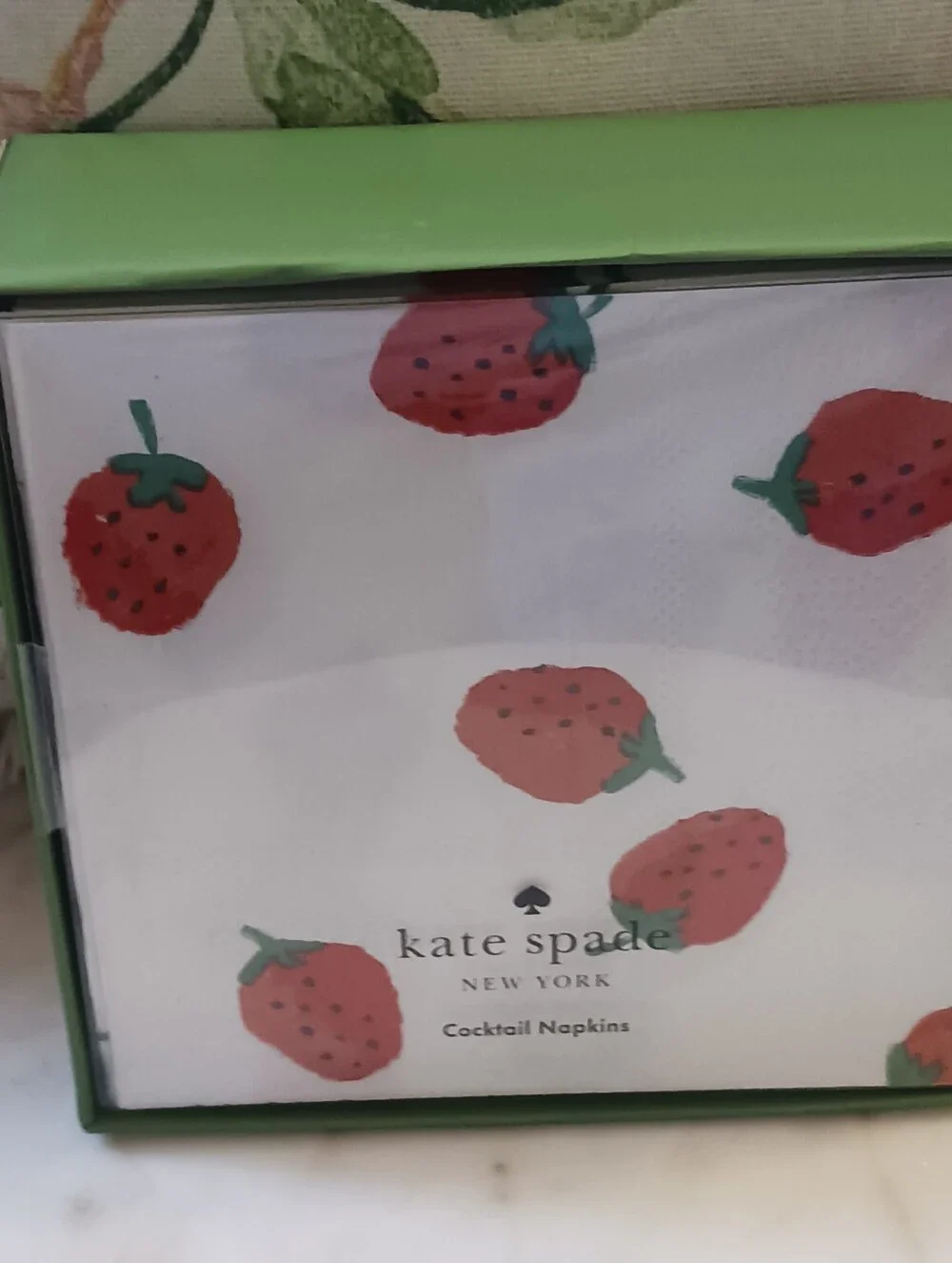 NWT Kate Spade Set Of 50 Strawberry Cocktail Napkins